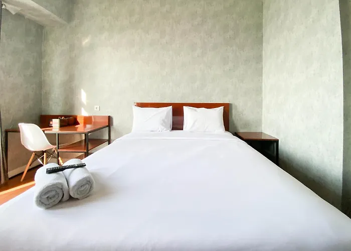 Homey And Good Choice Studio At Amartha View Apartment By Travelio